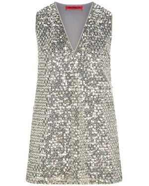 Simon Miller Fountain Sequin-Embellished Mini Dress - Grey
