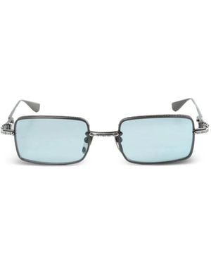 Chrome Hearts Rectangle-Frame Sunglasses - White