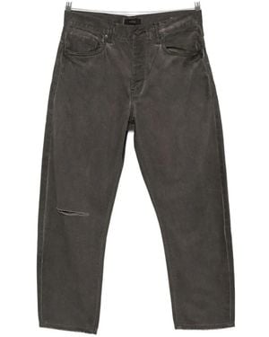 Purple Brand Distressed Wide-Leg Jeans - Grey