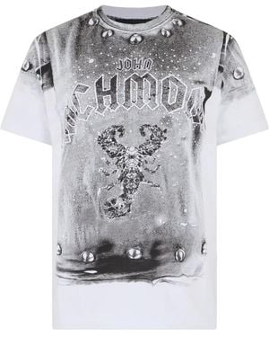 John Richmond Camiseta Con Escorpión Estampado - Gris