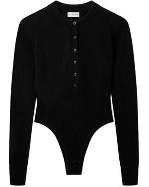 Stella McCartney Wool Knit Bodysuit - Black