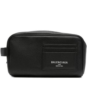 Balenciaga Kulturbeutel Mit Logo-Print - Schwarz