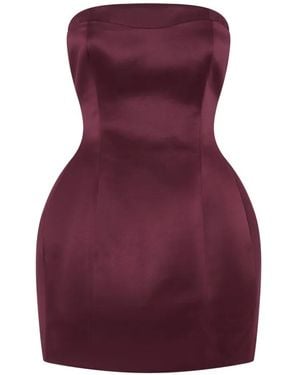 Nicholas Kaline Strapless Mini Dress - Purple
