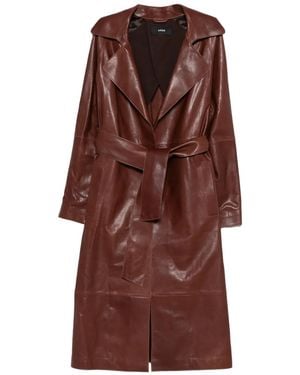 Arma Gabardina de piel - Marrón