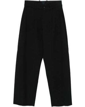 J.L-A.L Uvas Pleated-Front Pants - Black