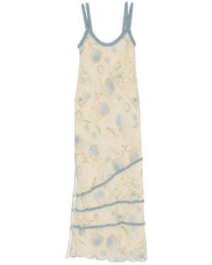 SIR. Cecile Floral-Print Midi Dress - White
