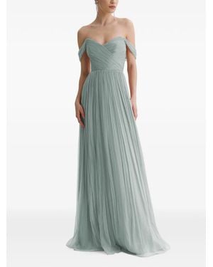 Framboise Kiros Pleated Maxi Dress - Green