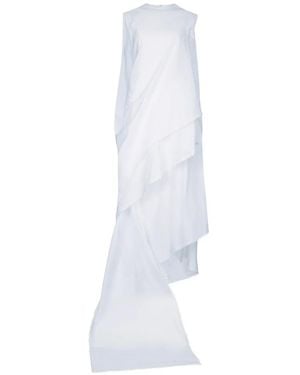 Jacquemus Ruffled Asymmetric Dress - White