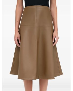 MARCELLA Lexi A-Line Midi Skirt - Brown