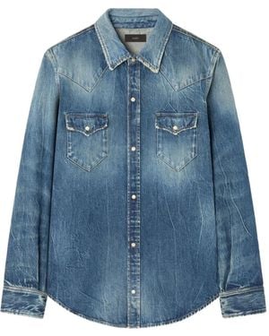 Alanui Klassisches Jeanshemd - Blau