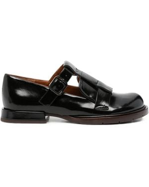 Chie Mihara Jeiyei Buckle-Fastening Loafers - Black