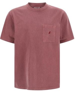 Gramicci Breast Pocket Embroidered Logo T-Shirt - Pink