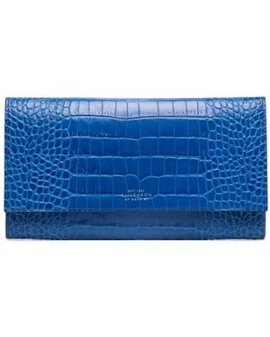 Smythson Marshall Travel Wallet - Blue