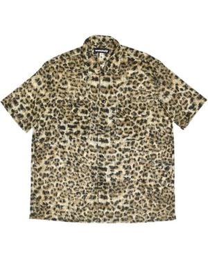 Monitaly Camisa Con Motivo De Leopardo - Gris