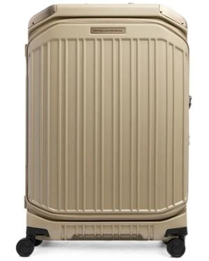 Piquadro Medium Expandable Hardside Suitcase - Natural