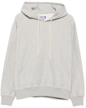 ROSA RUGOSA Drawstring-Hoodie Kangaroo-Pocket Hoodie - Grey