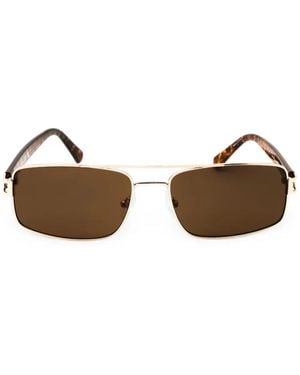 Guess Rectangle-Frame Sunglasses - Metallic