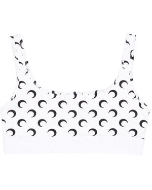 Marine Serre Moon-Print Top - Metallic