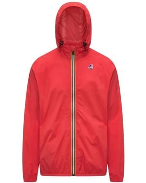 K-Way Le Vrai 4.0 Claude Zip-Up Jacket - Red