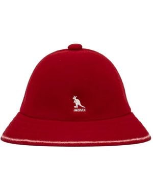 Kangol Logo-Detail Bucket Hat - Red