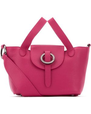meli melo Leather Tote Bag - Pink