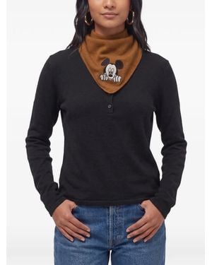 Chinti & Parker Bandana-Schal Mit Mickey Mouse Stickerei - Blau