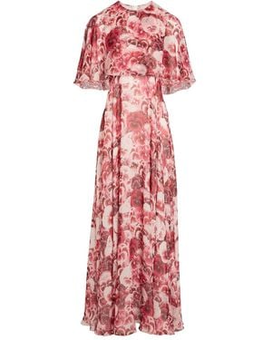 Giambattista Valli Floral Maxi Dress - Red