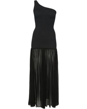 Hunza G Sandy One-Shoulder-Kleid - Schwarz