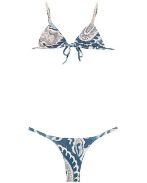 Cia.Marítima Monaco Printed Bikini - White