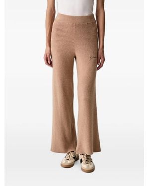 Guess Ribbed Loungewear Trousers - Natural