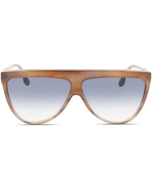 Victoria Beckham ラウンドフレーム サングラス - ブルー