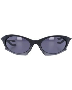 Oakley Plantaris Geometric-Frame Sunglasses - Blue