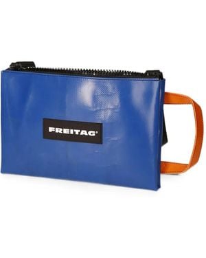 Freitag Eddie Logo-Patch Backpack - Blue