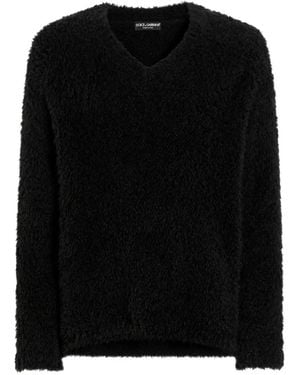 Dolce & Gabbana Pullover Aus Alpakagemisch - Schwarz