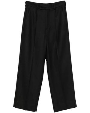 Maison Margiela Pleated-Design Trousers - Black