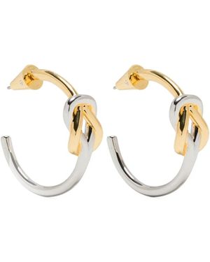 Eddie Borgo 12Kt Slipknot Gelbgoldcreolen - Mettallic