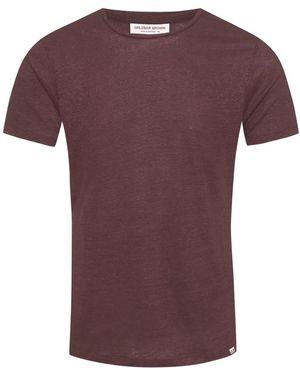 Orlebar Brown リネン Tシャツ - パープル