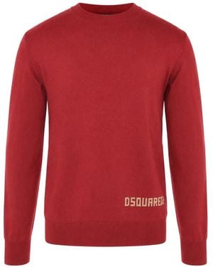 DSquared² Sweat À Logo Floqué - Red
