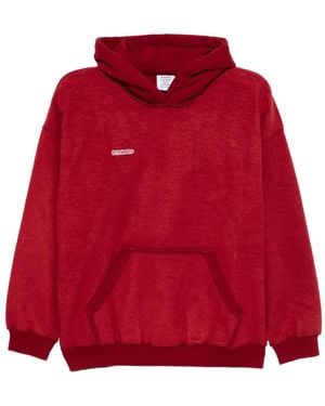 Vetements Sudadera con capucha y logo bordado - Rojo