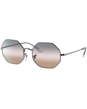 Ray-Ban ジオメトリックフレーム サングラス - グレー