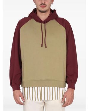 Sunnei Raglan-Sleeve Hoodie - Natural