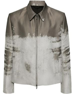 DIESEL J-Pylon Abstract-Pattern Jacket - Grey