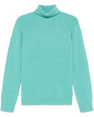 Drumohr Cashmere Turtleneck Jumper - Green