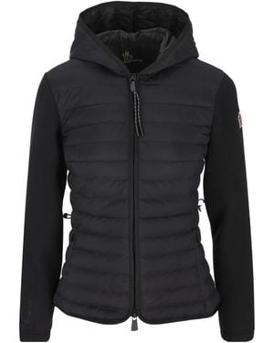 Moncler Gewatteerde Hoodie - Zwart