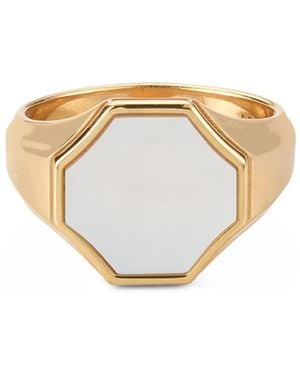 Emanuele Bicocchi Hex Signet Ring - Metallic