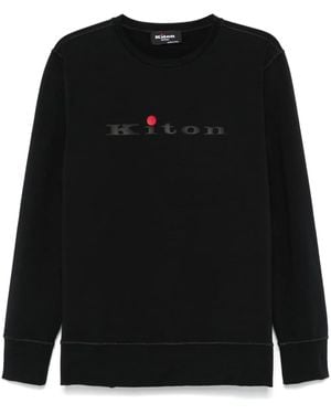 Kiton ロゴ スウェットシャツ - ブラック