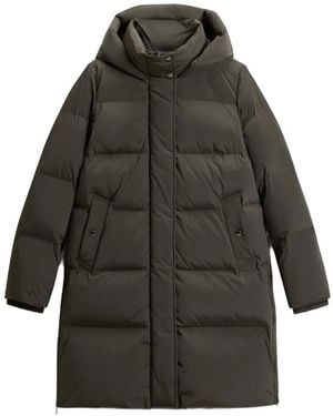 Woolrich Kelly Quilted Parka Coat - Grey