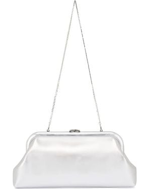 Jimmy Choo Skylar Leather Clutch Bag - White