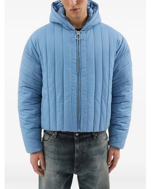 1989 STUDIO Hooded Quilted Jacket - Blue