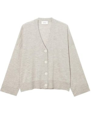 Enfold Cardigan Mit V-Ausschnitt - Weiß